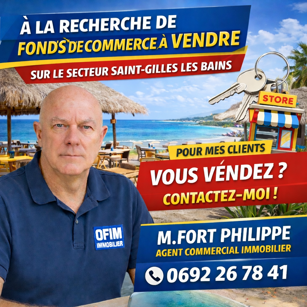 Vente de fonds de commerce à La Réunion